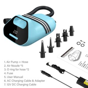 20Psi Inflatable Sup Pump 7500mAh Rechargeable