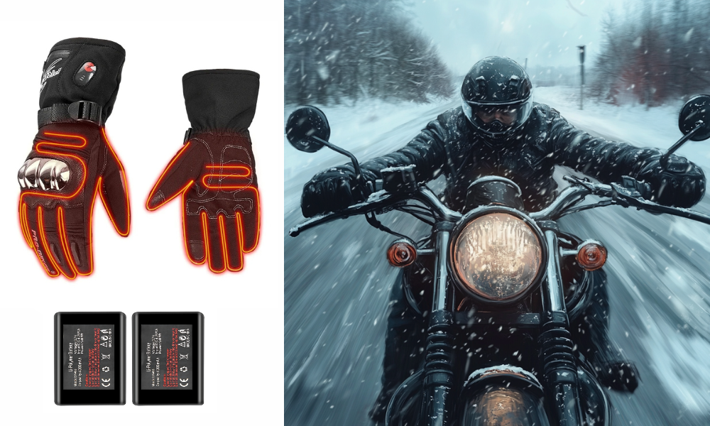 Motorcycle heated gloves