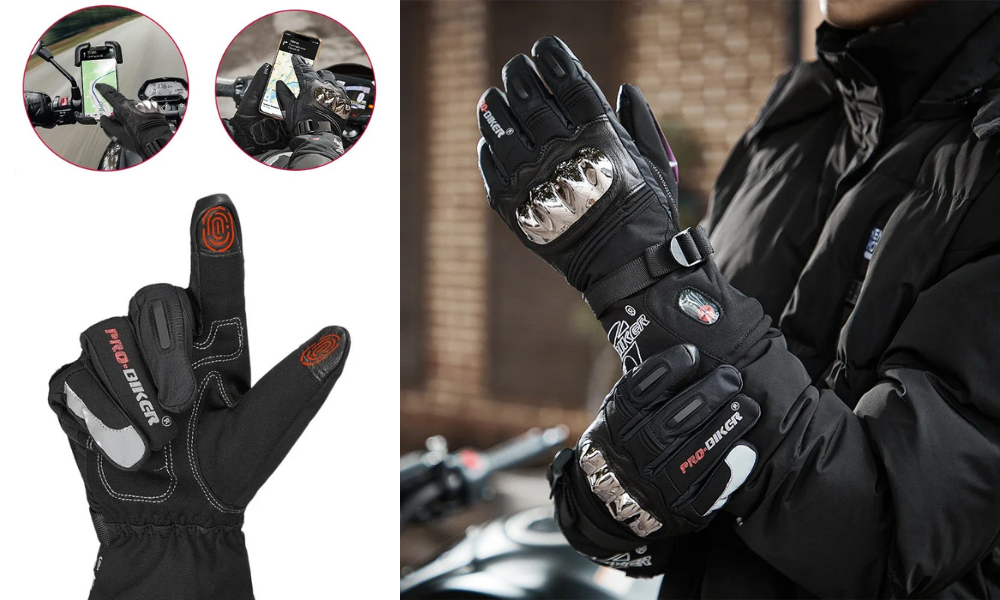 Motorcycle heated gloves