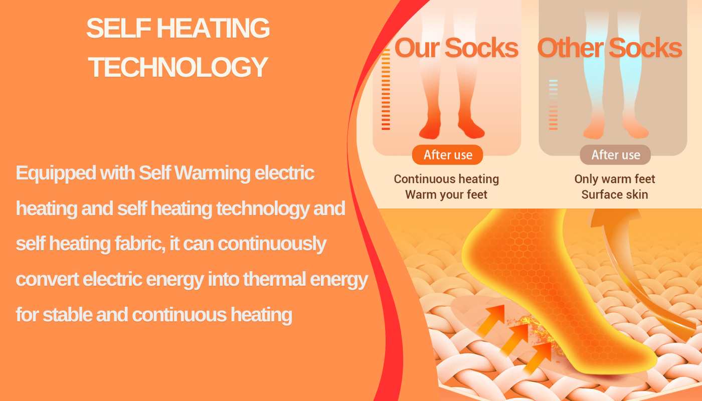 HeatFeet™ Heated Socks Mens & Women