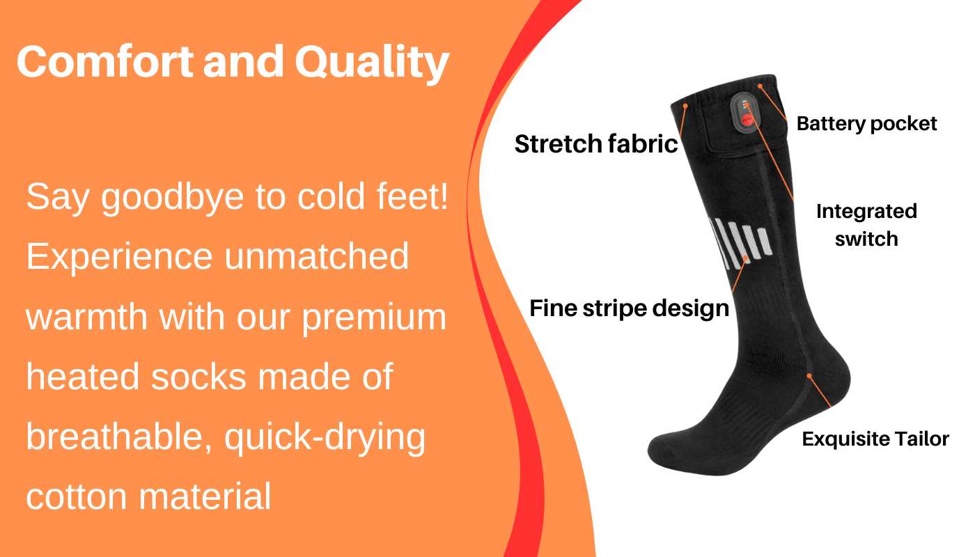 HeatFeet™ Heated Socks Mens & Women